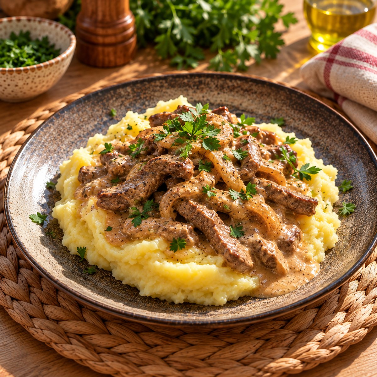 Рецепт вкуснейшей говядины бифстроганов